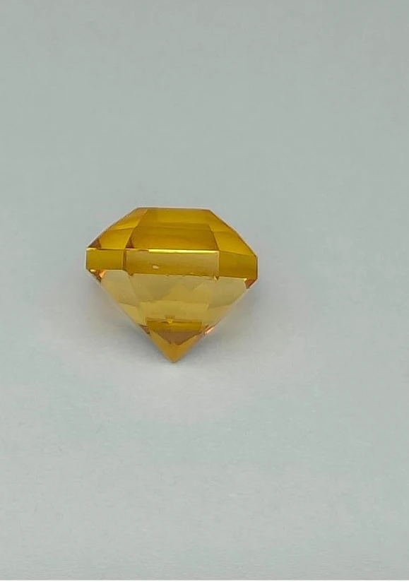 3.78ct Natural Citrine Modified Cushion Cut Faceted Loose Gemstone From Brazil — view 2